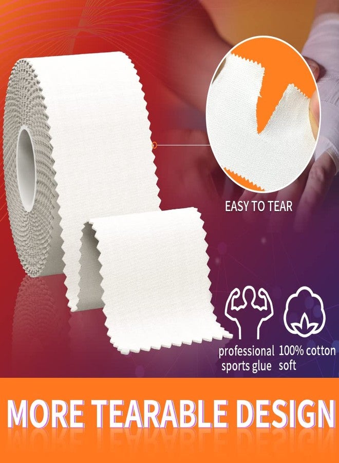 Sfuchin 1.5" 90 Feets Athletic Tape - Sport Tape - Medical Tape - Ankle Tape Strong Easy Tear NO Sticky Residue for Wrist Arms Legs Baseball Soccer Football Golf Climbing Boxing Hockey Stick Bat - Image 5