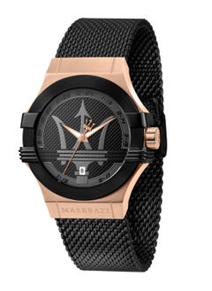 Maserati Potenza Men Black Dial Stainless Steel Mesh Watch R8853108010 - 42mm  - Image 1