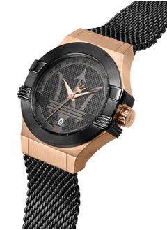 Maserati Potenza Men Black Dial Stainless Steel Mesh Watch R8853108010 - 42mm  - Image 4