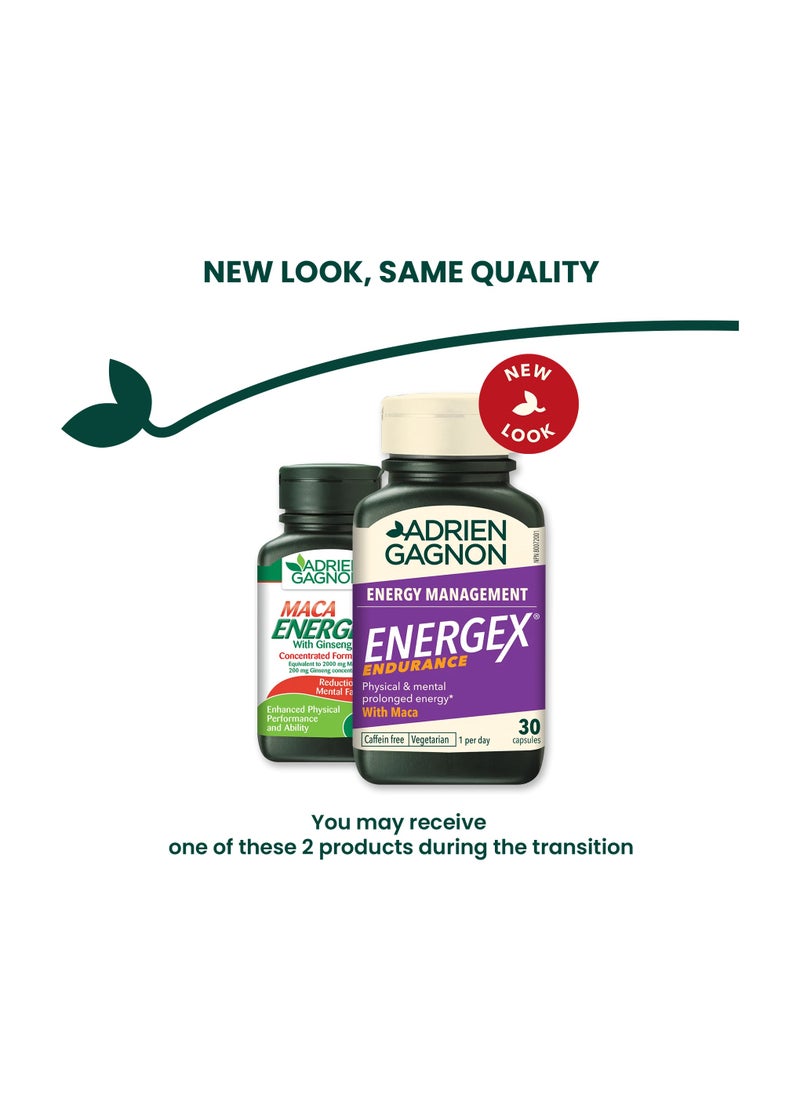 ADRIEN GAGNON - Energex Endurance Vegeterian Capsules 30 - Image 1