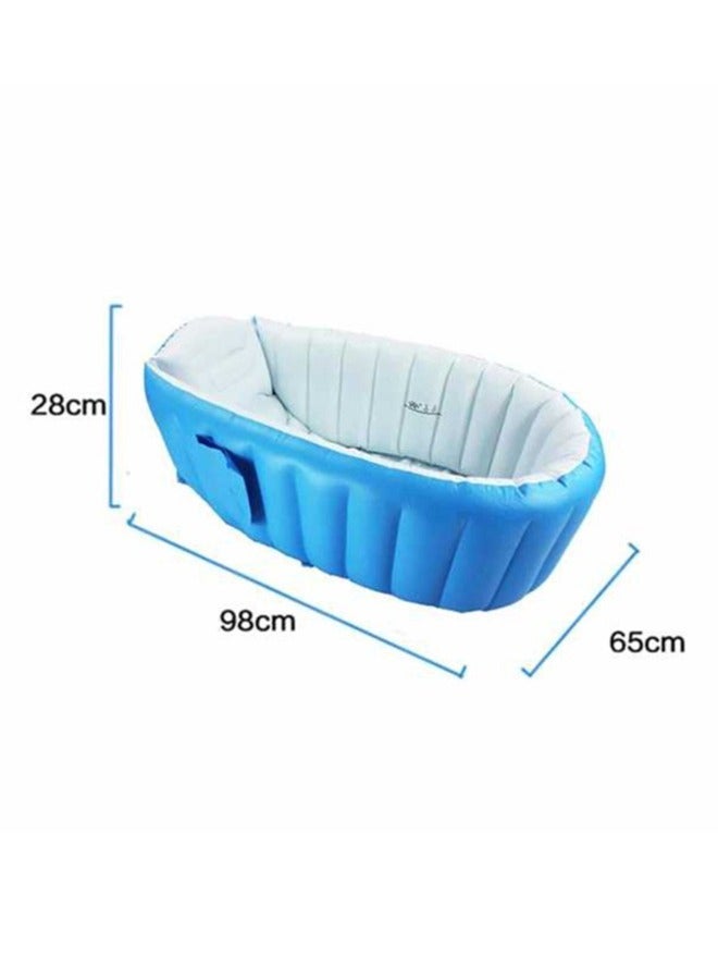 Intime Inflatable Baby Bathtub - Blue - Image 4