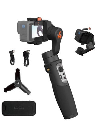 hohem iSteady Pro 4 3-Axis Gimbal Stabilizer for GoPro 13/12/11/10/9 8/7/6/5, for Osmo Action and Other Action Cameras,Support Bluetooth & Cable Control, IPX4 Splash Proof with Tripod - pzsku/Z6781775E6CAD2D40FFEAZ/45/1749788937/3fac8ad1-b11a-4021-8dd5-881cc311c1e6