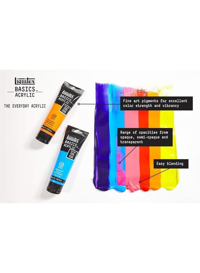 Liquitex طلاء أكريليك أساسي، أنبوب 8.45 أونصة، أبيض تيتانيوم - Image 4