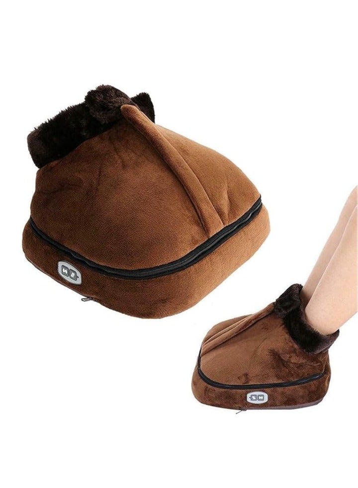 general Multi-function 2-in-1 vibration heating massage boots foot warmer massager household electric foot warmer - Image 1