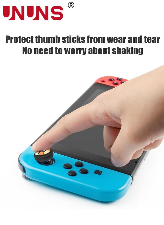UNUNS - Silicone Joycon Thumb Grip Caps, UNUNS Soft Silicone Joystick Cover Compatible with Nintendo Switch/OLED/Switch Lite, 4PCS Analog Stick Grips Button Covers for Switch, C-mix - Image 1