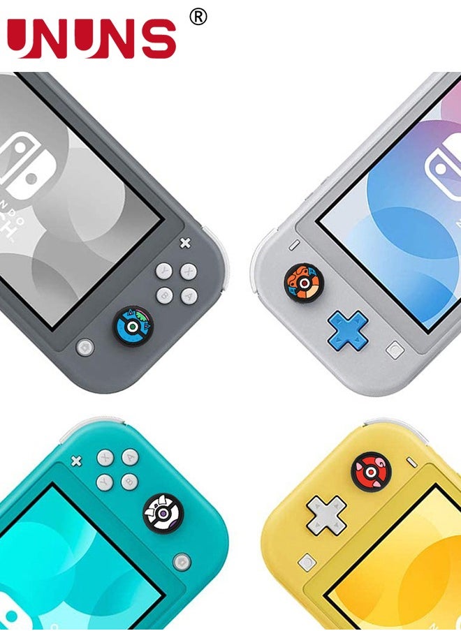 UNUNS - Silicone Joycon Thumb Grip Caps, UNUNS Soft Silicone Joystick Cover Compatible with Nintendo Switch/OLED/Switch Lite, 4PCS Analog Stick Grips Button Covers for Switch, C-mix - Image 1