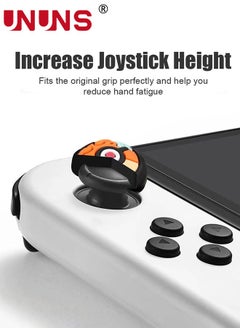 UNUNS Silicone Joycon Thumb Grip Caps, UNUNS Soft Silicone Joystick Cover Compatible with Nintendo Switch/OLED/Switch Lite, 4PCS Analog Stick Grips Button Covers for Switch, C-mix  - Image 4