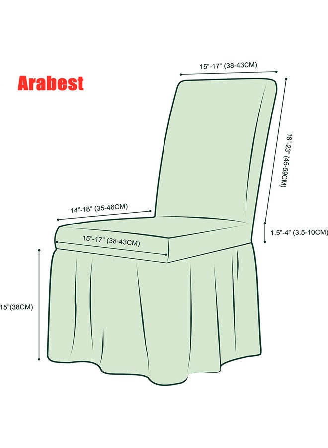 Turkish Cotton Stretchable Chair Cover White