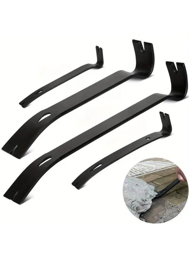 1 Piece Heavy Duty High Carbon Steel Forged Flat Pry Bar XL Ergonomic Grip Compact Nail Puller And Baseboard Tool For Trim Removal Brick Work Pocket Sized For DIY And Professional Use Versatile Pryer Durable Metal Tool - Image 1