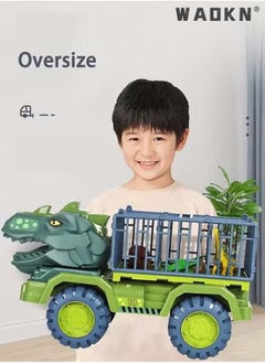 Dinosaur Truck Toys With 15 Dinosaur Toys Playset Figures,Toy Trucks for Boys,Large Dinosaur Carrier Truck, Dinosaur Toys, Friction Powered Cars, Dino Car Playset Toys for Kids Boys Grils - pzsku/Z6781AF30FF049199EBBDZ/45/_/1723539536/b6af1795-1008-492a-b6e2-11a3becdf946