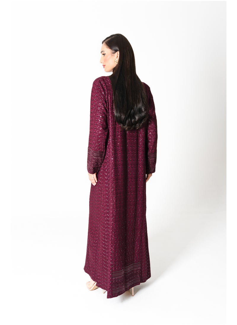IKKXA Embroidery Sparkling Jalabiya  - Image 5