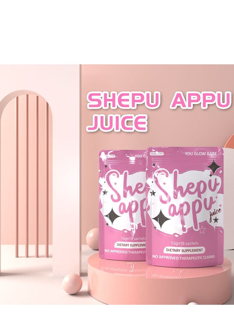 You Glow Babe 2 Bags You Glow Babe Shape Up Juice Shepu Appu,Shepu Appu Slimming Juice 10 Sachets X 15g  - Image 3