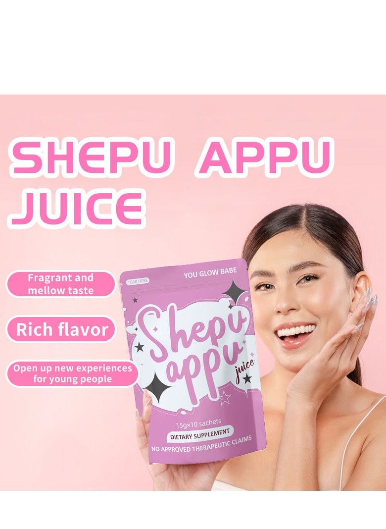 You Glow Babe 2 Bags You Glow Babe Shape Up Juice Shepu Appu,Shepu Appu Slimming Juice 10 Sachets X 15g  - Image 2