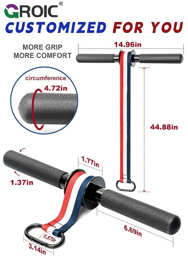 GROIC Forearm Strengthener and Wrist Roller, Ultra-Strong Nylon Webbing Wrist & Forearm Blaster with Quick Locking Mechanism, Durable Anti-Slip Grip Handles for Forearm Strength Training - Image 5