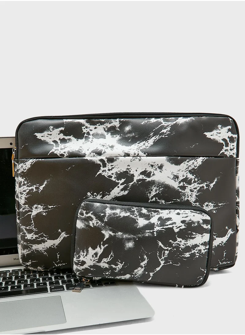 Ginger 13" Laptop Case With Small Case