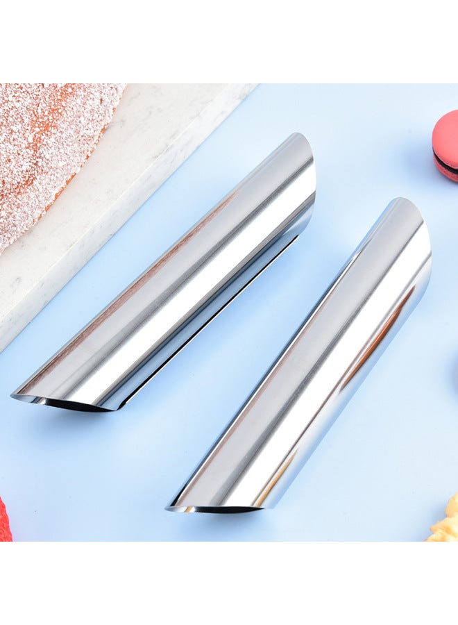 Large Tapered Stainless Steel Danish Large Spiral Horn Toast Tools Baking Tools Horn Crisp Mold Factory Direct Sales-Color:6 Pieces In Pp Bag