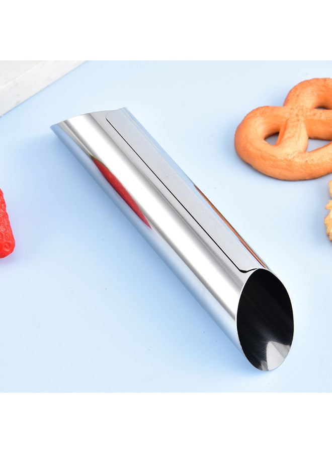 Large Tapered Stainless Steel Danish Large Spiral Horn Toast Tools Baking Tools Horn Crisp Mold Factory Direct Sales-Color:6 Pieces In Pp Bag