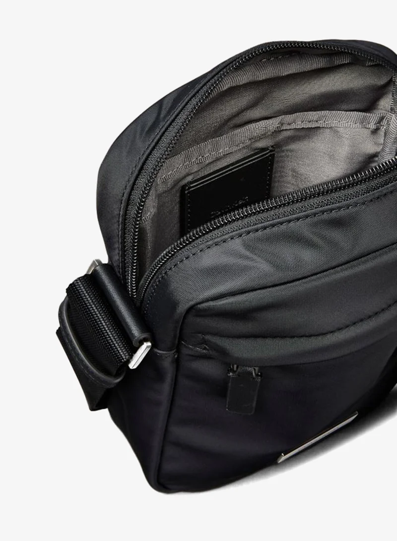 CALVIN KLEIN black Logo Messenger Bag for Men | Best Price UAE