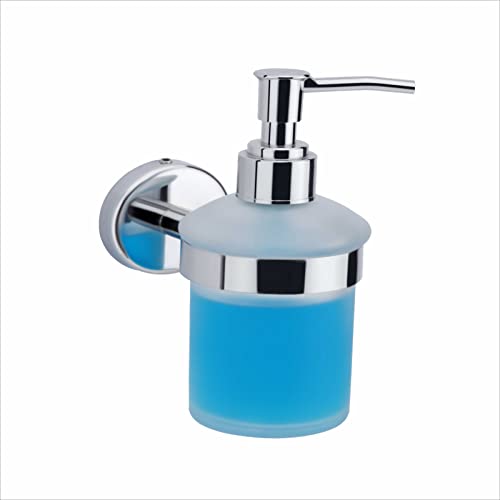 ORCE BATH ARTICLE Liquid soap Dispenser Holder for Bathroom handwash Dispenser soap Dispenser for wash Basin 29(Chrome Finish,Anti-Rust)(304 Stainless Steel and Glass) - Image 3