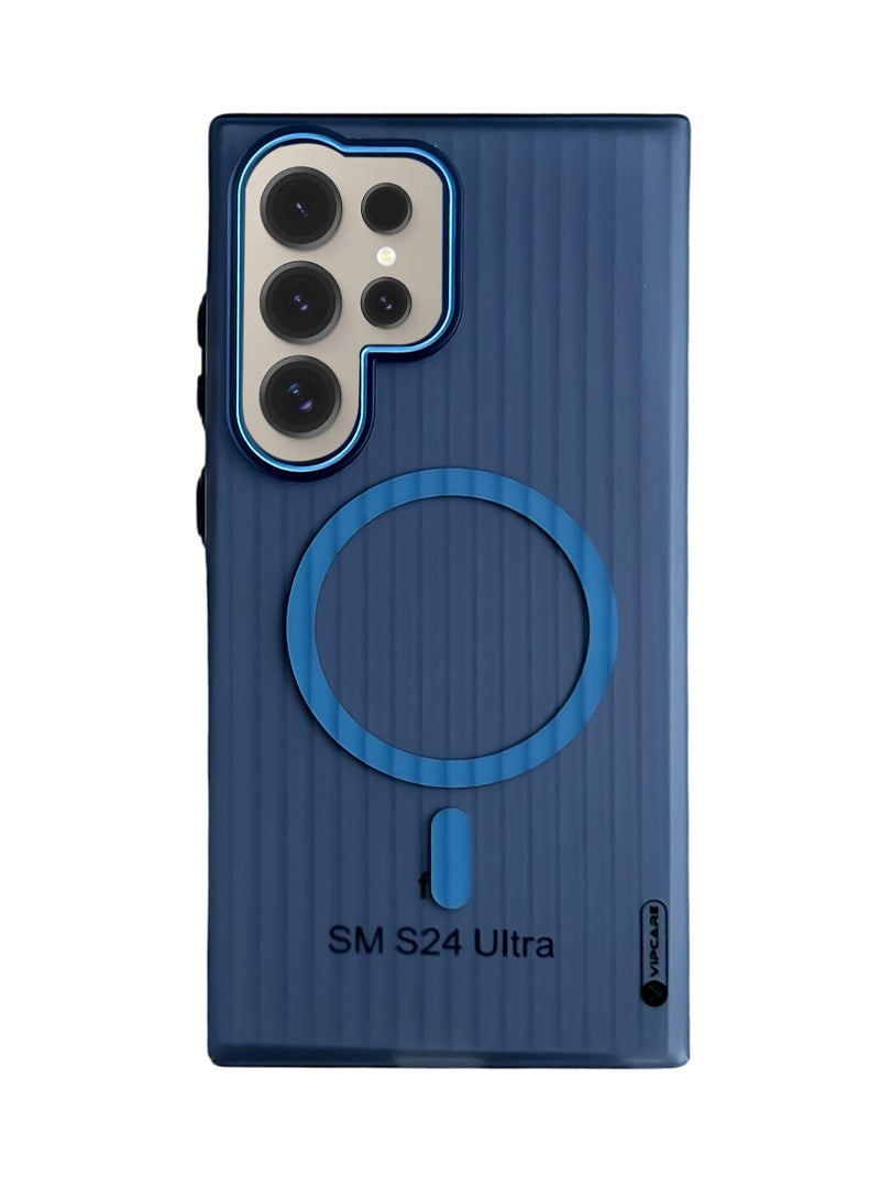 رعاية كبار الشخصيات غطاء هاتف VIPCARE Samsung S24 Ultra PC MagCase للحماية مع تصميم عصري - أفضل غطاء خلفي للهاتف - Image 1