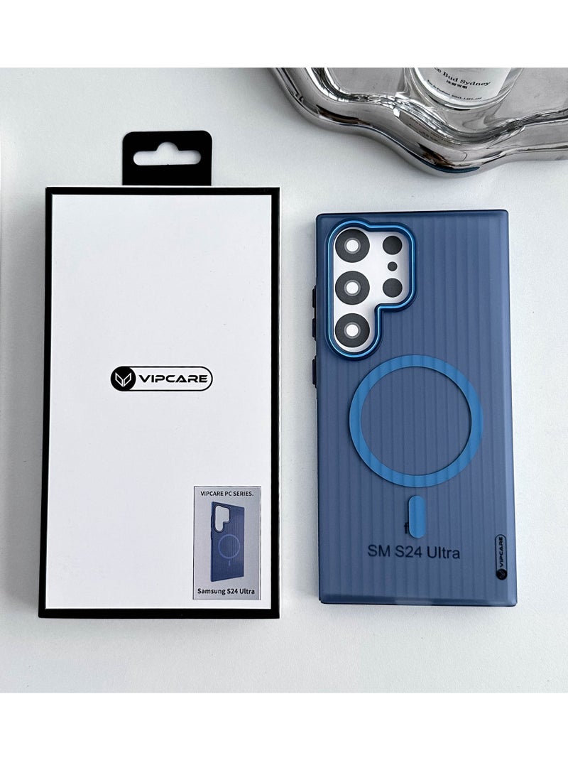 رعاية كبار الشخصيات غطاء هاتف VIPCARE Samsung S24 Ultra PC MagCase للحماية مع تصميم عصري - أفضل غطاء خلفي للهاتف - Image 2