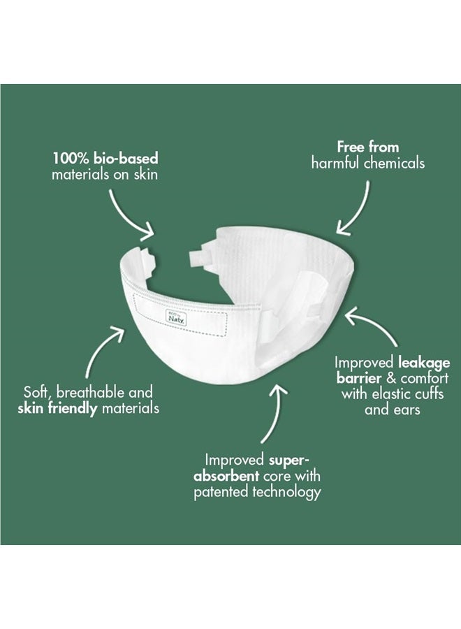 ECO by Naty Baby Diapers - Plant-Based Eco-Friendly Diapers, Great for Baby Sensitive Skin and Helps Prevent Leaking (Size 3, 100 Count) - Image 2