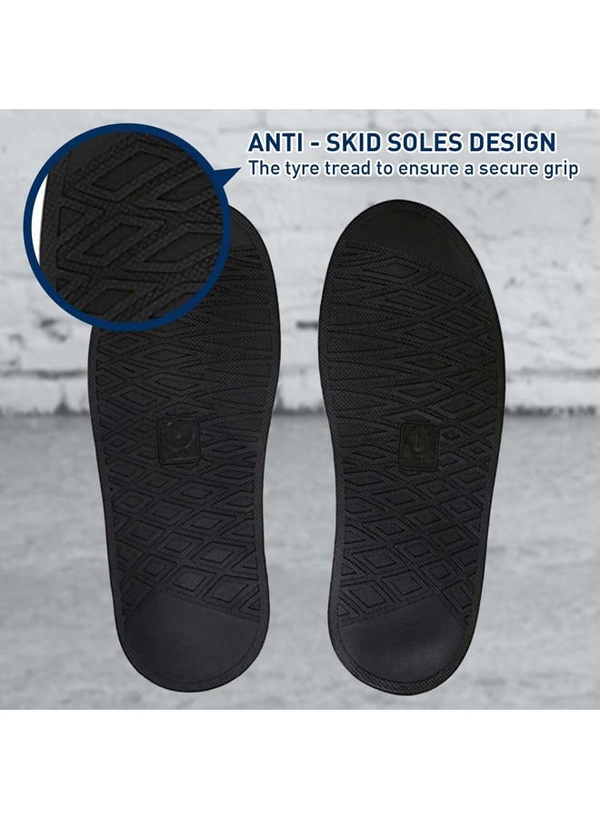 JUSPRO Waterproof Shoe Cover Rain Boot Galoshes with Zipper and Reflector for Outdoor Sports Hiking Climbing Camping Scooter Travel - 1 Pair - Image 4