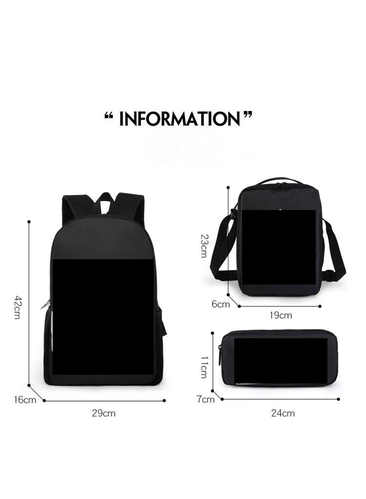 3 Pcs Set Roblox Bags Backpack School Bag Lunch Bag Pencil Case Anime Backpack Gaming Peripherals  - Image 2