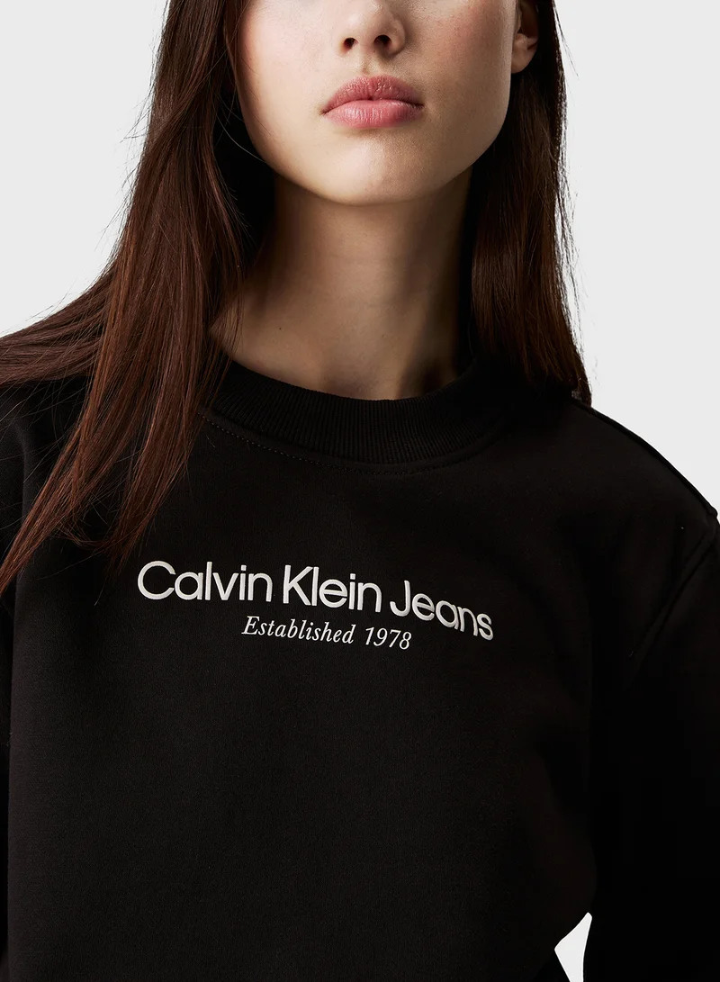 Calvin Klein Jeans Logo Graphic Sweatshirt