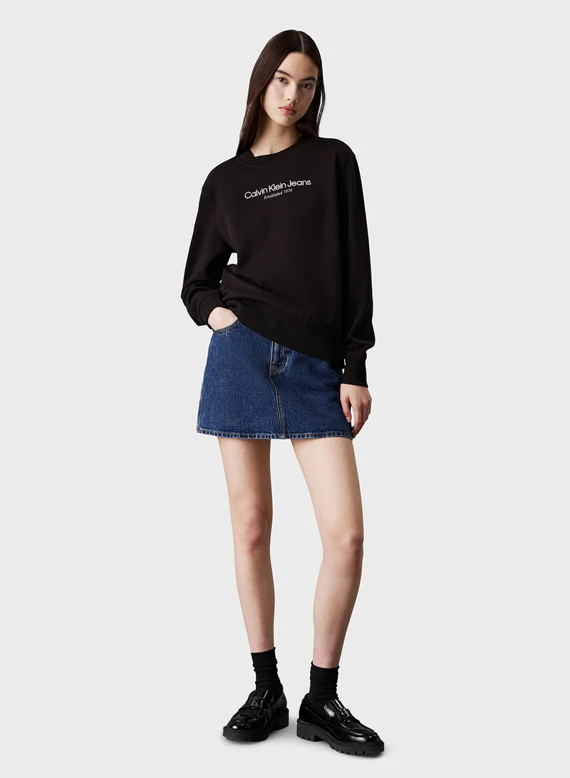 Calvin Klein Jeans Logo Graphic Sweatshirt