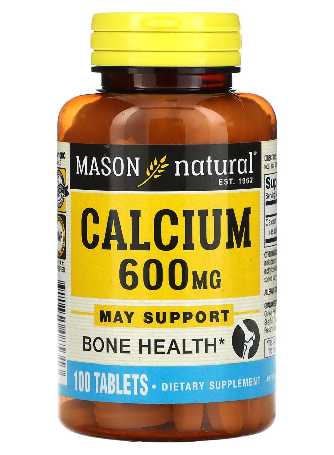 Mason Natural Calcium 600 mg 100 Tablets