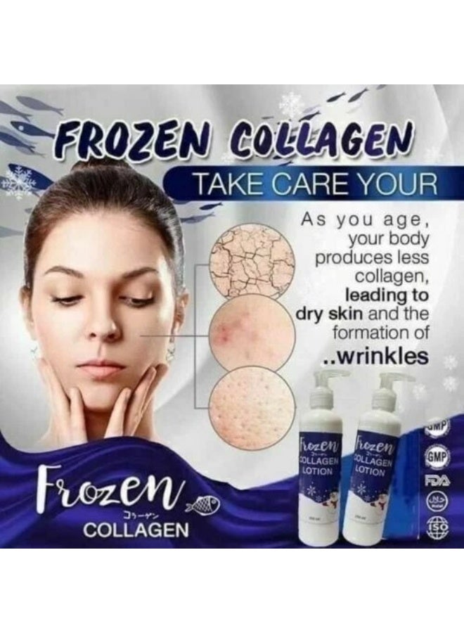 Frozen Collagen Frozen White Plus Body Lotion 500ml | SPF 60 PA+++ | Brightening Body Lotion | Deep Moisture & Sun Protection | Fast-Absorbing Formula - Image 3