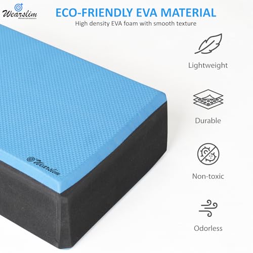 Wearslim Cork Yoga Block Premium High Density Non-Slip Exercise Yoga Bricks, Lightweight, Odor-Resistant and Moisture-Proof, Perfect Yoga Equipment for Women & Men- Size (24 x 14 x 9 cm) (2, Normal) - Image 3
