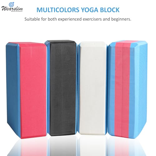 Wearslim Cork Yoga Block Premium High Density Non-Slip Exercise Yoga Bricks, Lightweight, Odor-Resistant and Moisture-Proof, Perfect Yoga Equipment for Women & Men- Size (24 x 14 x 9 cm) (2, Normal) - Image 2