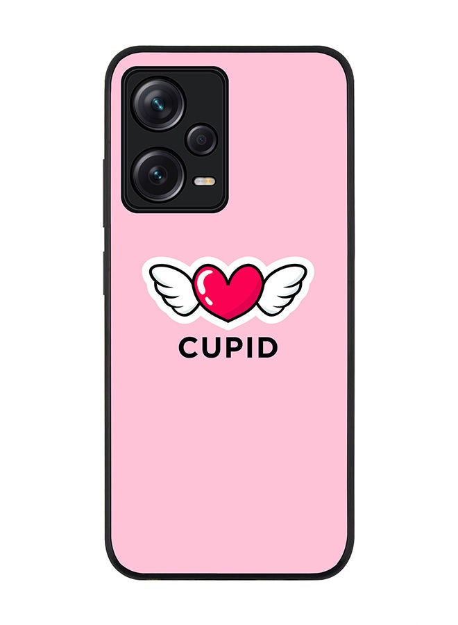 Stylizedd Rugged Black edge case for Redmi Note 12 Pro 5G Slim fit Soft Case Flexible Rubber Edges Anti Drop TPU Gel Thin Cover - Cupid - Image 1