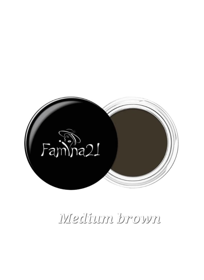 FAMINA21 FAMINA21 Lasting Gel Eyebrow - 4g, Shade 04 | Long-Lasting Brow Gel for Defined and Natural Brows (Medium Brown) 