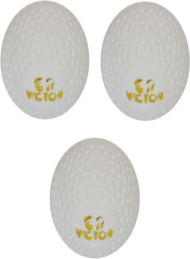 Owlix Hockey Turf Balls, White, Pack of 3 - Official Size for Field, Practice & Match Play - Image 1