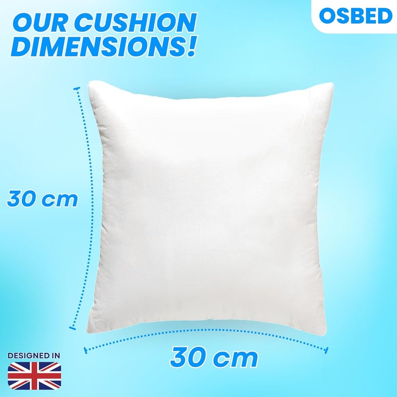 OSBED Soft Cushion Inserts for Home Decor, Chair Cushions & Throw Pillow Inserts - Pack of 2 (30 x 30 cm) - Image 2
