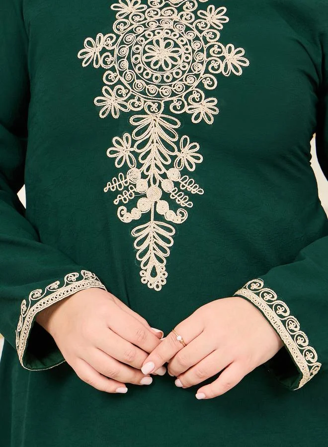 Maxim Creation Plus Handwork Thread Embroidered Jalabiya by Styli