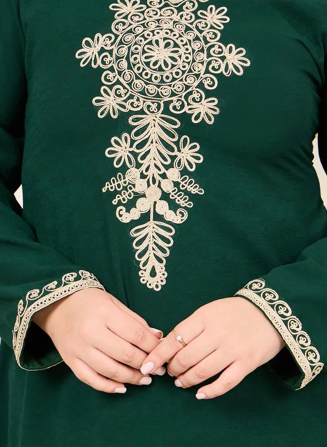 Take Two  Plus Handwork Thread Embroidered Jalabiya for Women | Best Price UAE