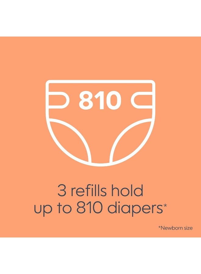 Diaper Genie Bags Refills 270 Count (Pack of 3) Clean Laundry Scent | Diaper Pail Refills with Max Odor Lock | Holds up to 810 Newborn Diapers - Image 5