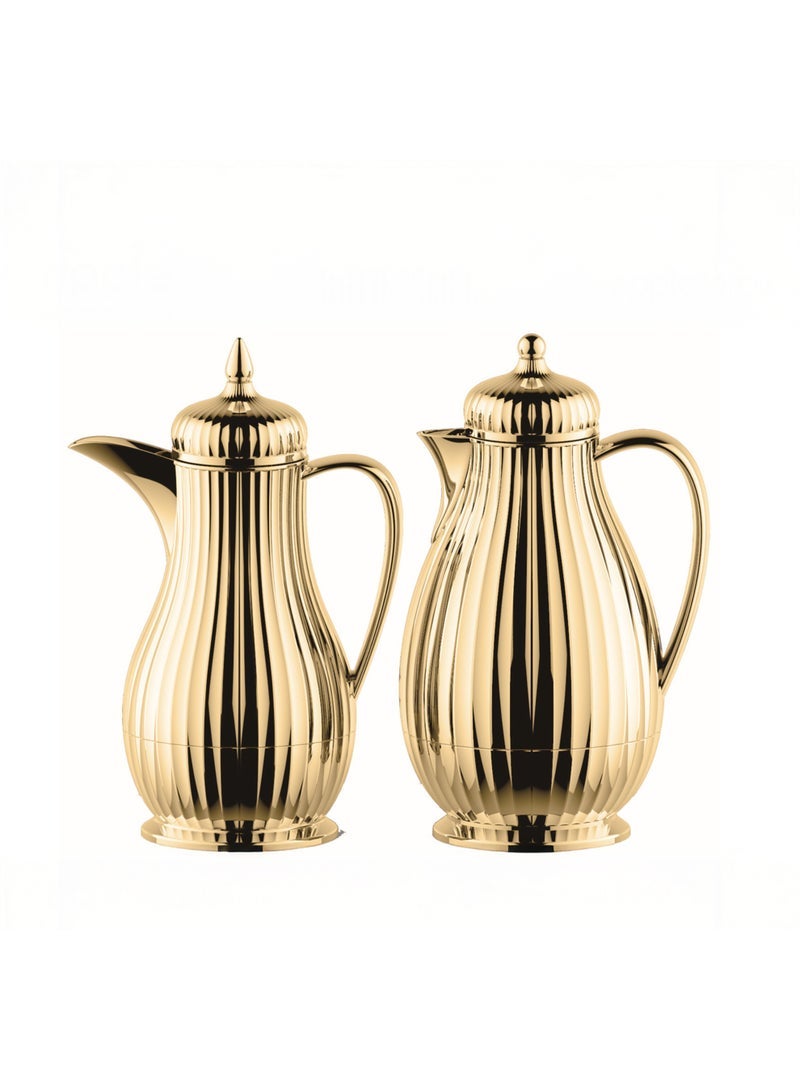 ECVV Regal Regal by Ripple Luxury 2-Piece Thermos Set â€“ 0.35L Coffee Flask + 0.6L Tea Flask | ABS Body with Glass Liner | Hot & Cold Vacuum Flask - Image 1