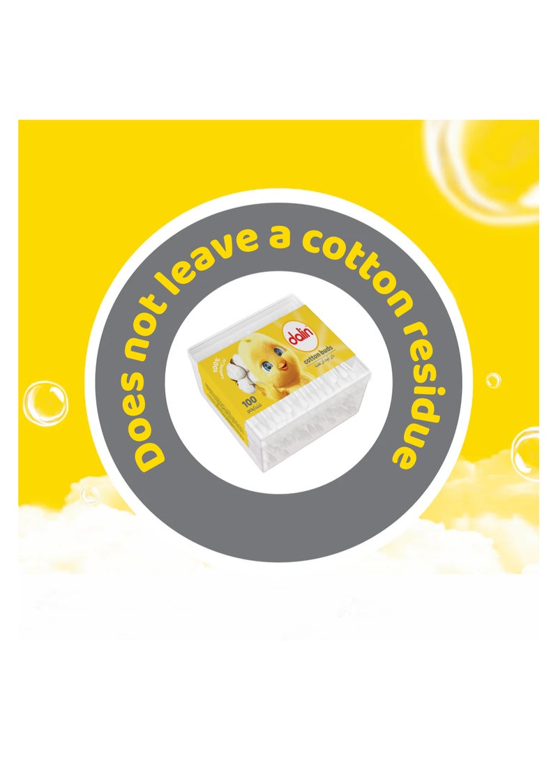 DALIN عيدان قطن دالين 100 قطعة - Image 3