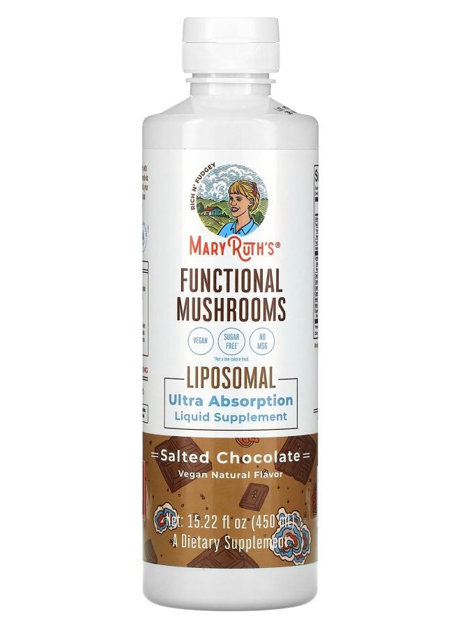 Functional Mushrooms Liposomal Salted Chocolate 15.22 fl oz (450 ml)