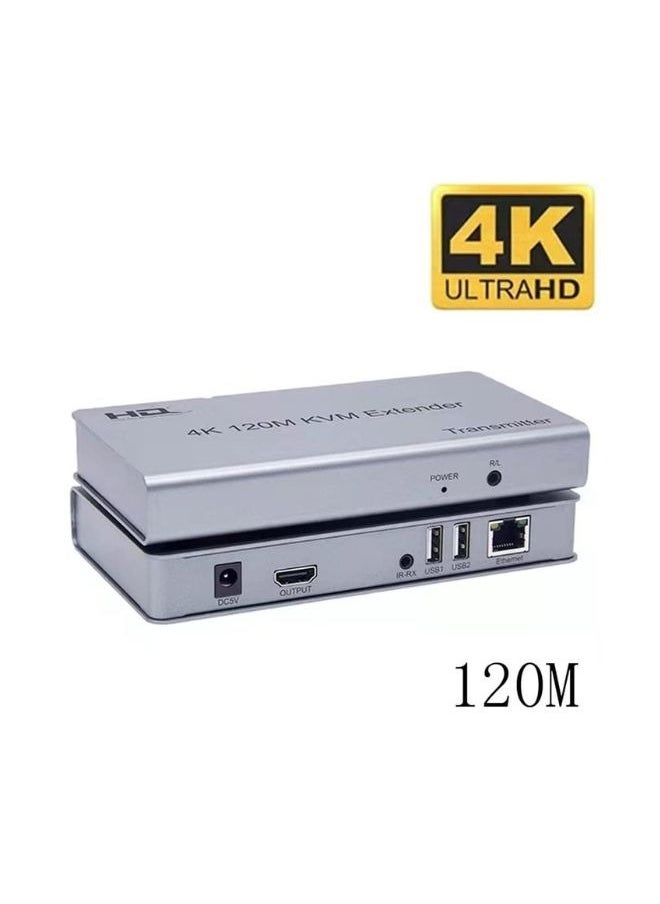 XLT 4K HDMI KVM Extender Transmitted Over Ethernet Cable with HDMI and USB Ports -120M  - Image 4