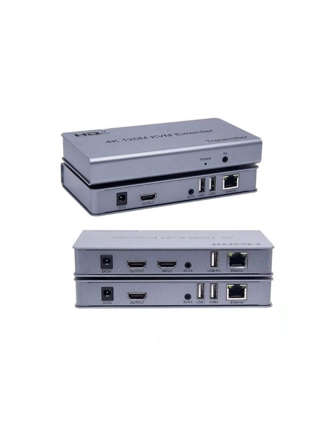 XLT 4K HDMI KVM Extender Transmitted Over Ethernet Cable with HDMI and USB Ports -120M  - Image 3