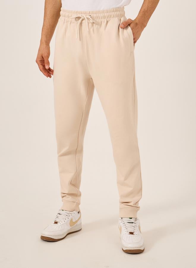 Styli Mid Rise Slim Fit Rib Cuffed Joggers - Image 3