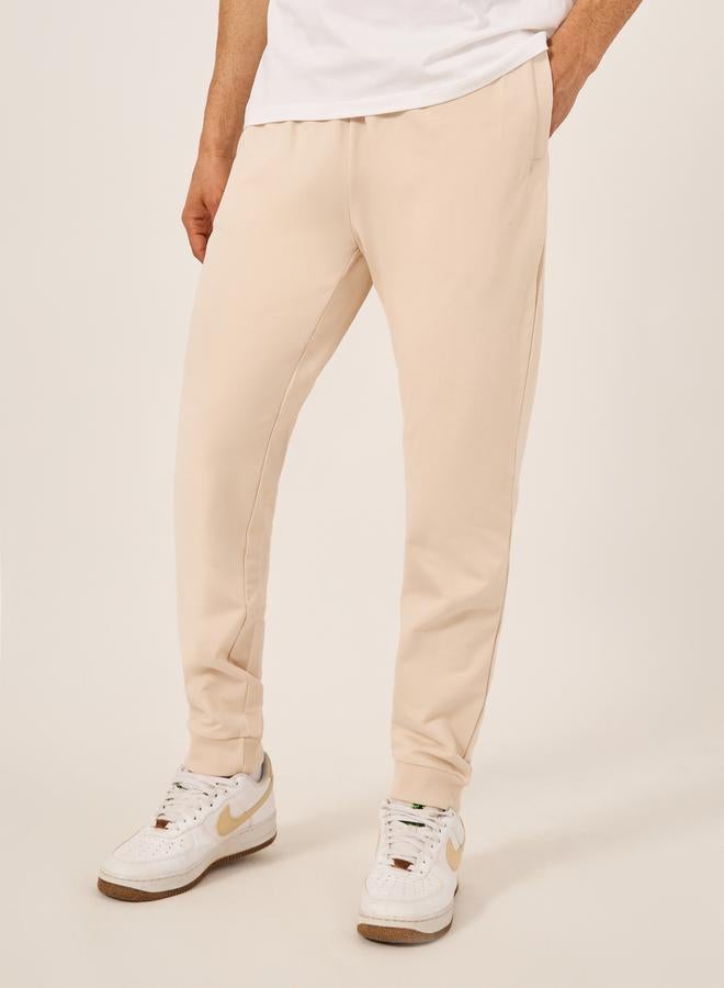 Styli Mid Rise Slim Fit Rib Cuffed Joggers - Image 1