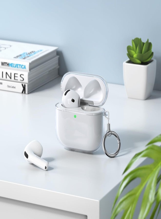 Vanjua Clear Cover for AirPods 4 Case, Soft TPU Shock Resistant, Full Protective Case Cover Compatible with AirPods 4th Generation 2024 (Clear) - Image 4