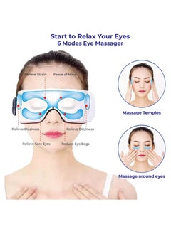 A.M Smart Vibrating Electronic Healthy Thermal Eye Massager, Adjustable Eye Massage Machine, Professional Eye Massager Cover, Cure For Eye Puffiness During Migraine And Sinus  - Image 2